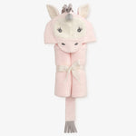 Elegant Baby Mouse Pink Hooded Bath Wrap