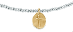 17" Inspire Small Mixed Metal Charm 2mm Bead Choker