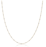 15" Simplicity Chain 2mm Pearl Choker