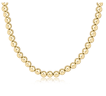 17" Classic 7mm Gold Bead Choker