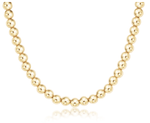 17" Classic 8mm Bead Gold Choker