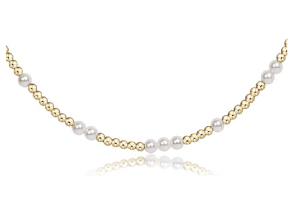 17" Pearl 3mm Hope Unwritten Choker