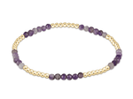 Amethyst Gemstone Blissful 2.5mm Bead Bracelet