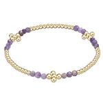 Amethyst Signature Cross Bliss 2.5mm Bead Bracelet