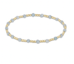 Aquamarine Gold Sincerity 3mm Bracelet