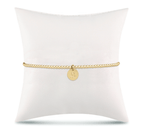Extends Be You Small Disc Classic Gold 2mm Bead Bracelet