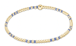 Bright Blue Hope Joy 2mm Bead Bracelet