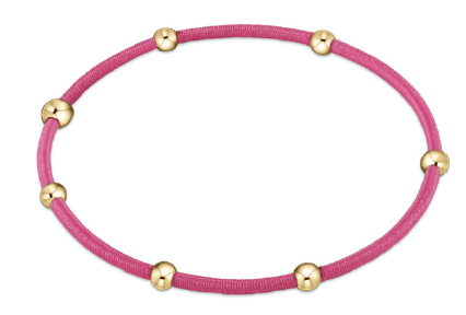 Bright Pink "e"ssentials hair tie