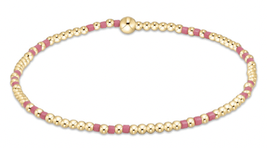 Bright Pink Hope Joy 2mm Bead Bracelet