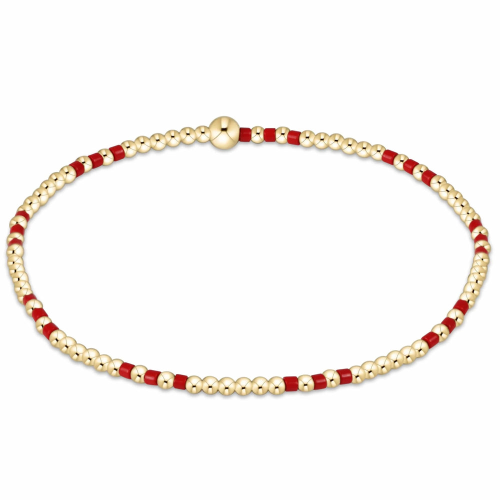Bright Red Gameday Hope Gold Sincerity Bracelet