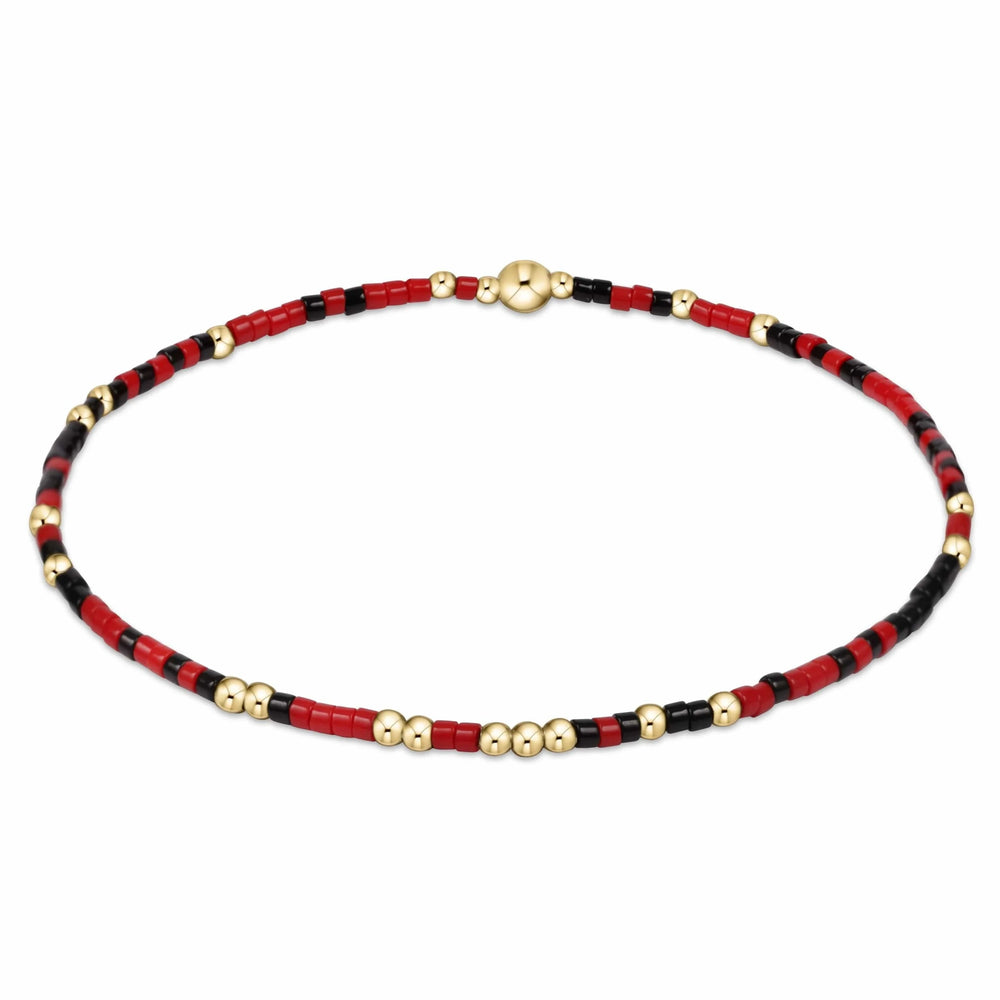 Bright Red-Onyx Gameday Hope Unwritten Bracelet