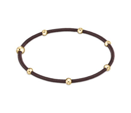 Bronze "e"ssentials hair tie