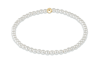 Extends Classic Pearl 3mm Bead Bracelet