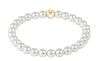 Extends Classic Pearl 6mm Bead Bracelet