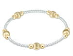 Classic Purpose Mixed Metal Dignity 6mm Bead Bracelet