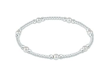 Classic Purpose Pearl 4mm Sterling Bead Bracelet