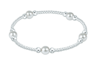 Classic Purpose Pearl 6mm Sterling Bead Bracelet