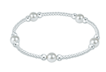 Classic Purpose Pearl 6mm Sterling Bead Bracelet