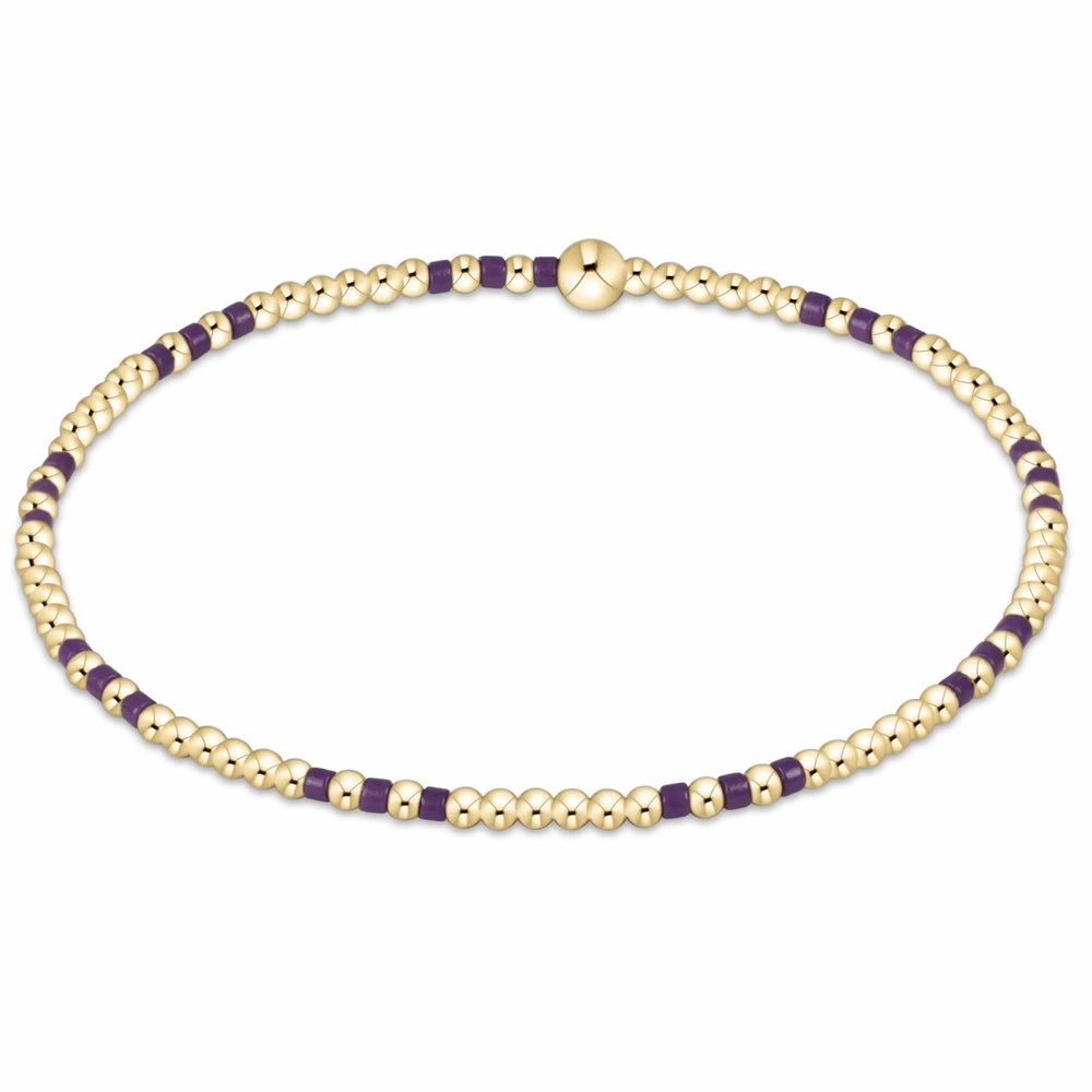 Deep Purple Gameday Hope Gold Joy Bracelet