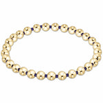 Deep Purple Gameday Hope Grateful 5mm Gold Bead Bracelet