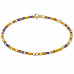 Deep Purple-Golden Yellow Gameday Hope Unwritten Bracelet