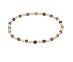 EGIRL Amethyst Gemstone Sincerity 2mm Bead Bracelet