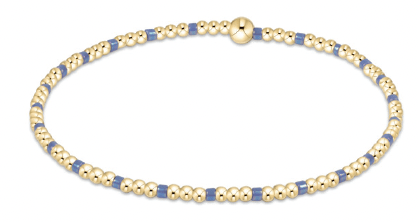 EGIRL Bright Blue Hope Sincerity 2mm Bead Bracelet