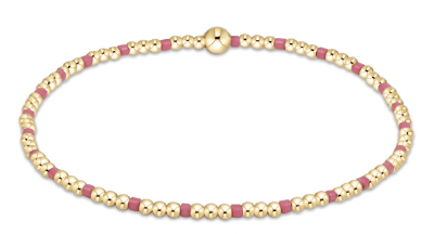 EGIRL Bright Pink Hope Sincerity 2mm Bead Bracelet
