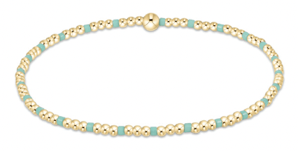 EGIRL Mint Hope Sincerity 2mm Bead Bracelet