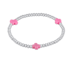 Enewton Extends Bright Pink Sterling Signature Cross 3mm Bracelet