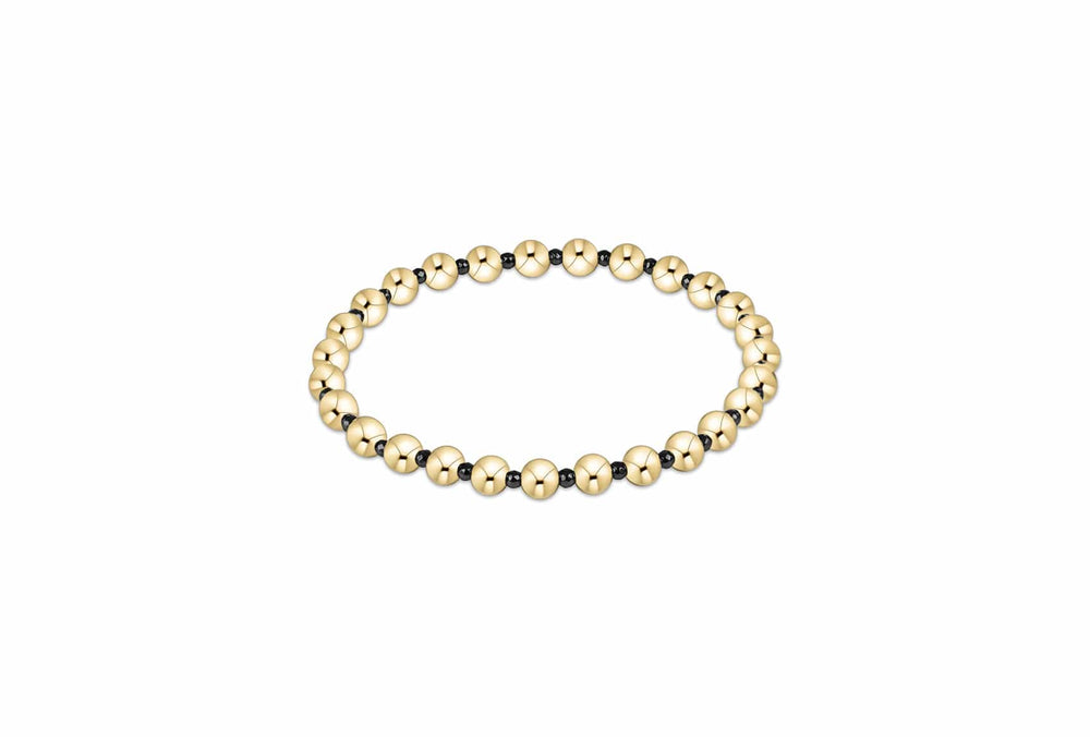 Extends Faceted Hematite Grateful Pattern 5mm Bracelet