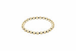Extends Faceted Hematite Grateful Pattern 5mm Bracelet