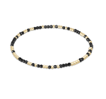 Extends Faceted Hematite Hope Unwritten 2mm Bead Bracelet