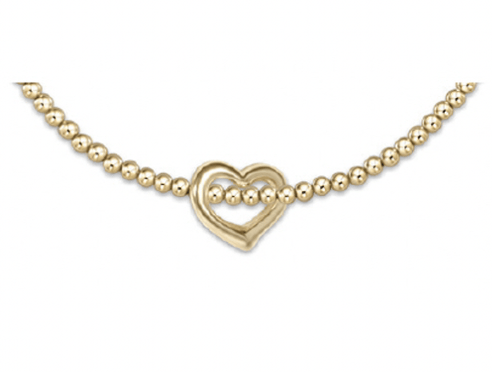 Enewton Extends Love Charm 2.5mm Gold Bead Bracelet