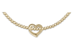 Enewton Extends Love Charm 2.5mm Gold Bead Bracelet