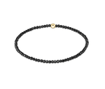 Extends Faceted Hematite 2mm Bead Bracelet