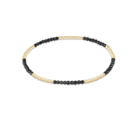 Faceted Hematite Blissful 2mm Bead Bracelet