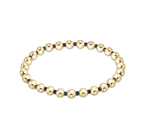 Faceted Hematite Grateful Pattern 5mm Bracelet