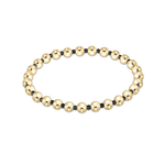 Faceted Hematite Grateful Pattern 5mm Bracelet