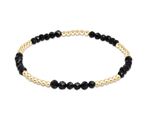 Faceted Onyx Blissful 2.5mm Bead Bracelet
