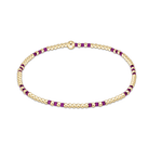 Fuchsia Hope Joy 2mm Bead Bracelet