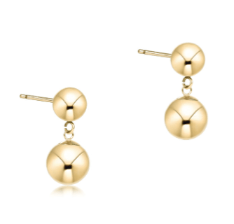 Gold Classic 10mm Ball Drop Studs