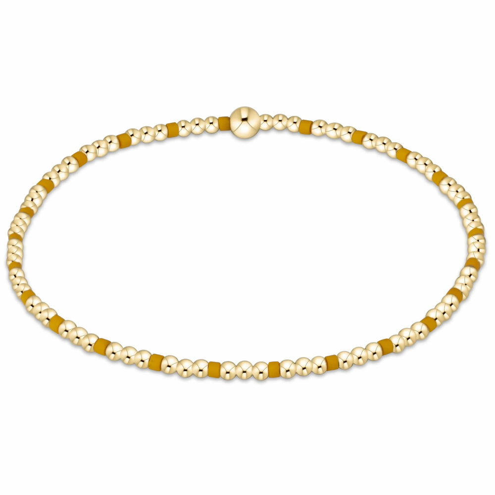 Golden Yellow Gameday Hope Gold Sincerity 2mm Bracelet
