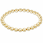 Golden Yellow Gameday Hope Grateful 5mm Gold Bead Bracelet
