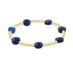 Extends Lapis Admire Gold 3mm Bead Bracelet