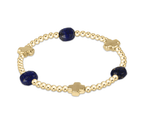 Lapis Signature Cross Admire Gold 3mm Bracelet