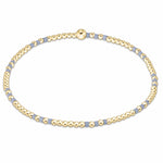 Light Blue Gameday Hope Gold Joy Bracelet