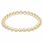 Light Blue Gameday Hope Grateful 5mm Gold Bead Bracelet