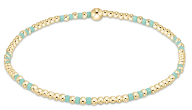 Mint Hope Joy 2mm Bead Bracelet