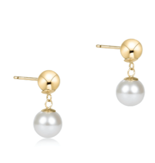 Pearl Classic 10mm Ball Drop Studs